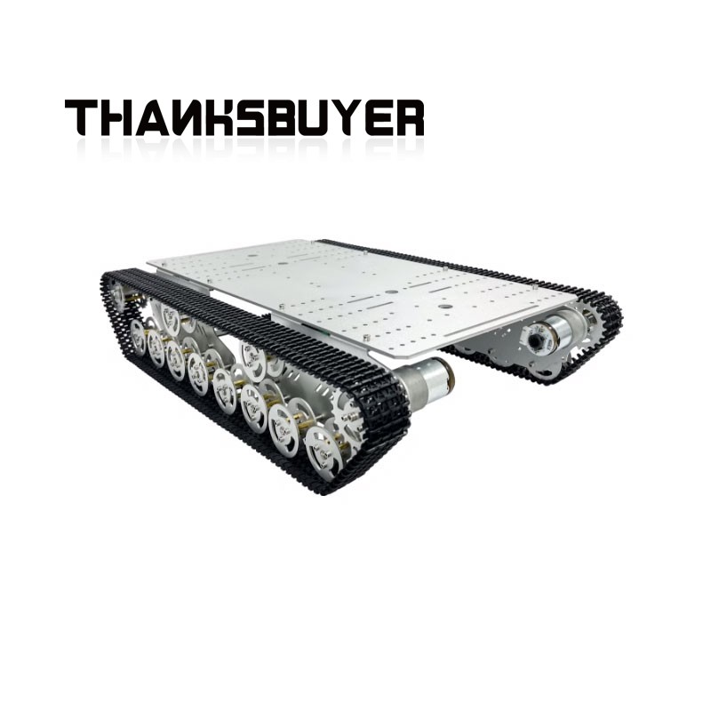 Thanksbuyer Silver/Black R3 T8 - Tracked Robot Chassis review and price