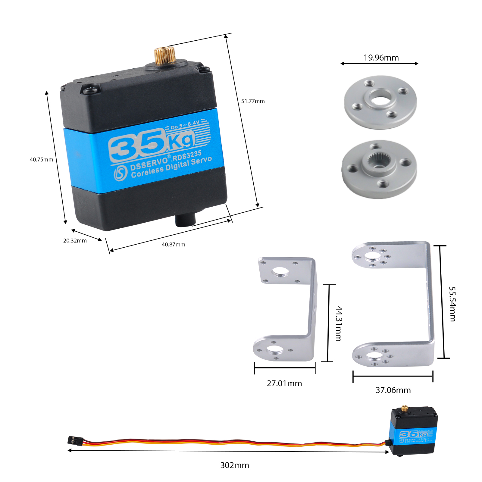RDS3235 Digital Servo 35KG Cor - Robot Arm Metal review and price