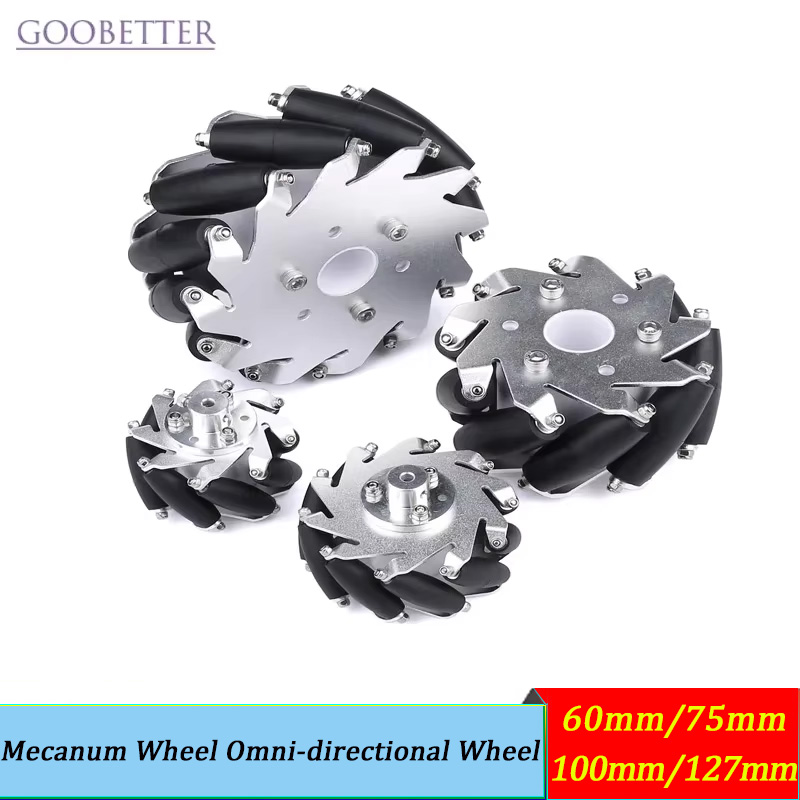 4pcs 60-127mm Mecanum Wheels O - Ros Robot review and price