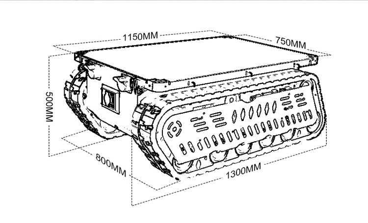 Heavy Duty Tank Chassis Robot  - Robot Chassis review and price